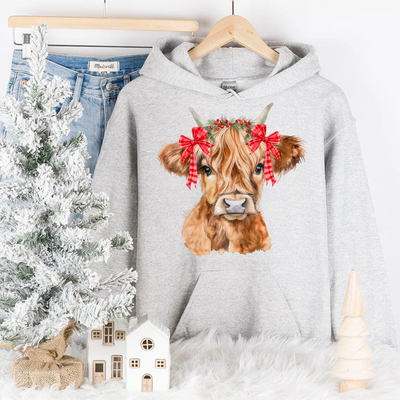 Christmas Highland Cow Sweatshirts