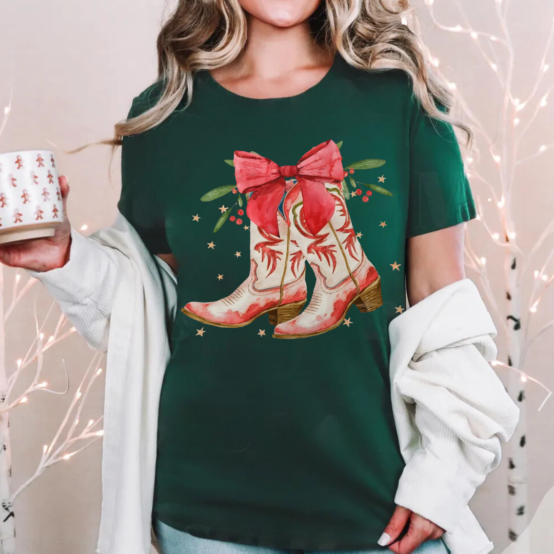 Christmas Boots Tees