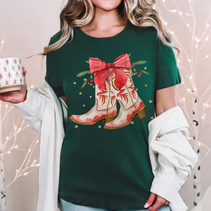 Christmas Boots Tees