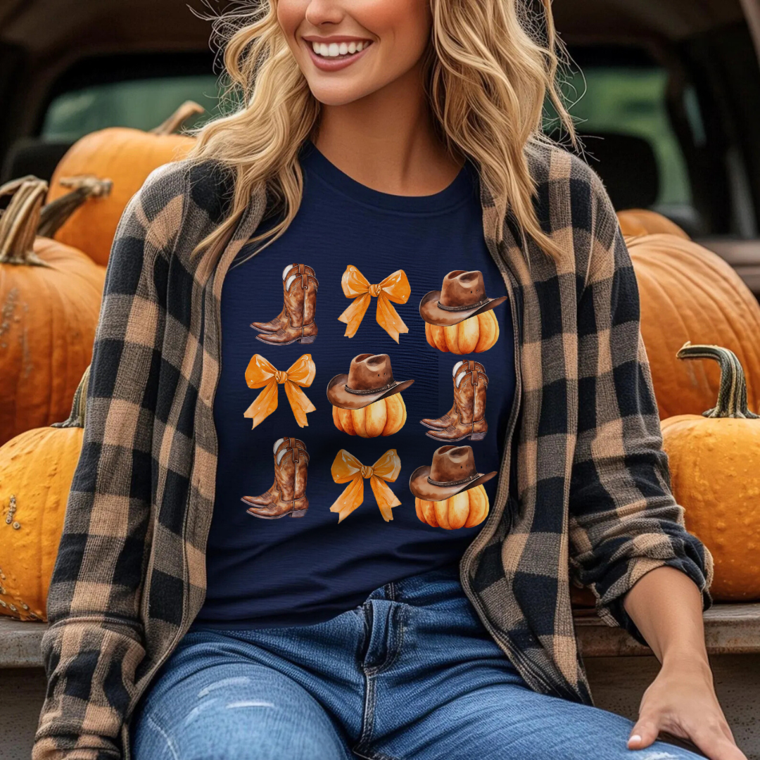 Boots Bows & Pumpkin Hats