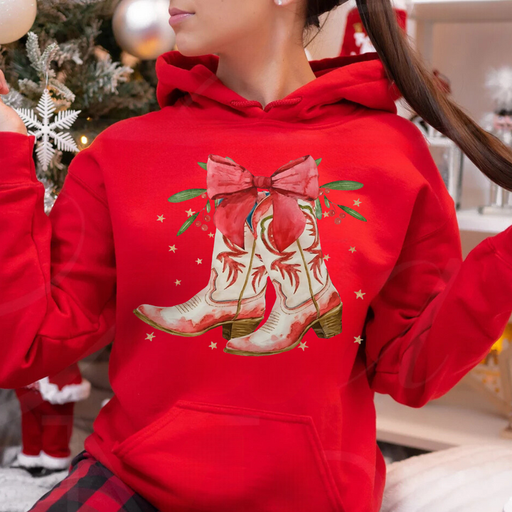 Christmas Boots Sweatshirts