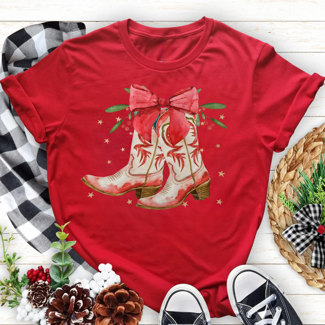 Christmas Boots Tees