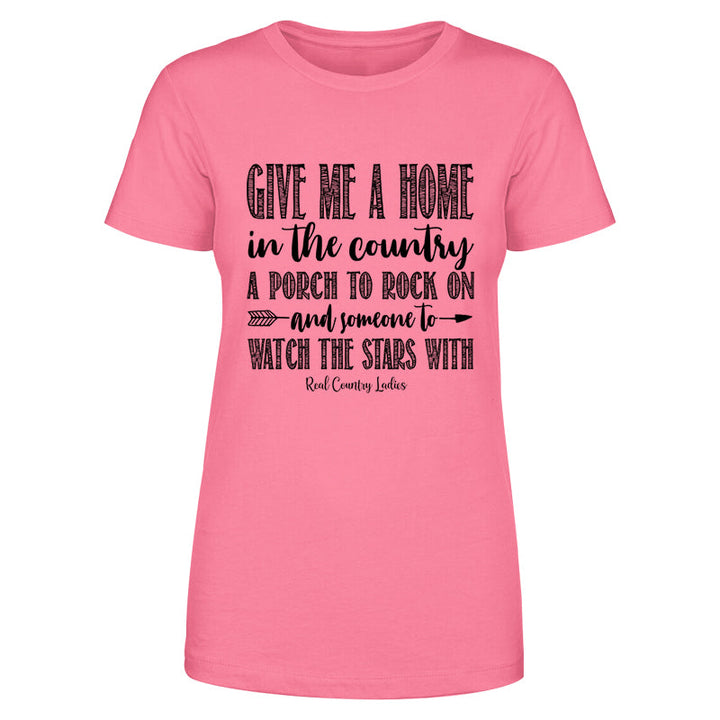 Black Friday | Give Me A Home In The Country Black Print Front Apparel