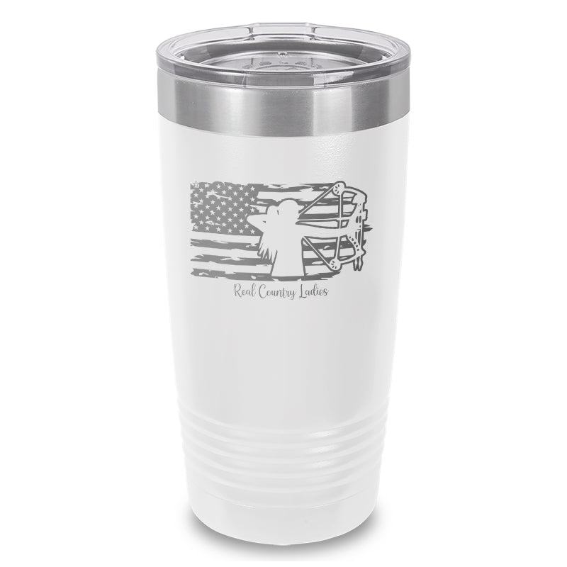 Black Friday | Bow USA Flag Laser Etched Tumbler