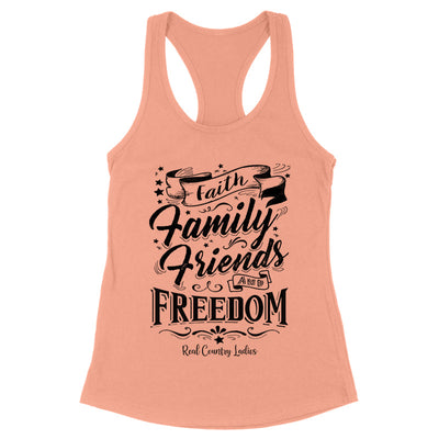 Blowout |  Faith Family Friends Black Print Front Apparel