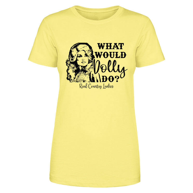 Black Friday | Dolly Face What Would Dolly Do Black Print Front Apparel