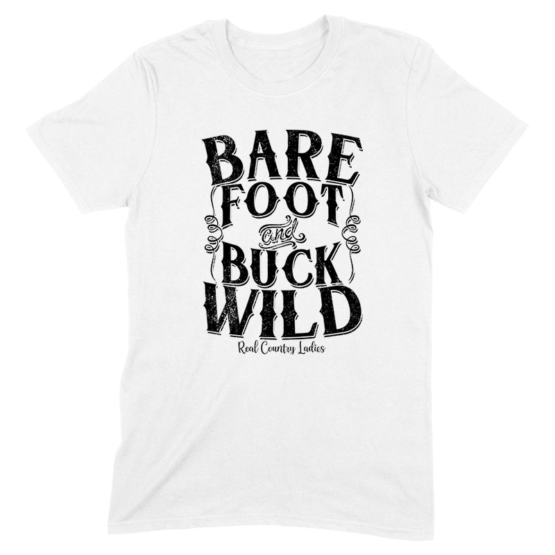 Blowout |  Bare Foot And Buck Wild Black Print Front Apparel