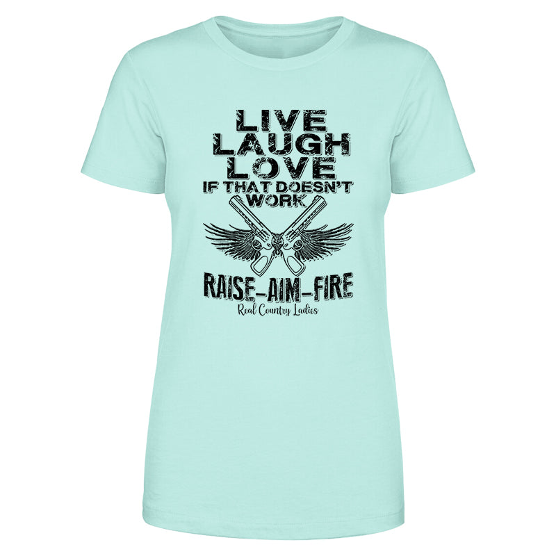 Black Friday | Raise Aim Fire Black Print Front Apparel