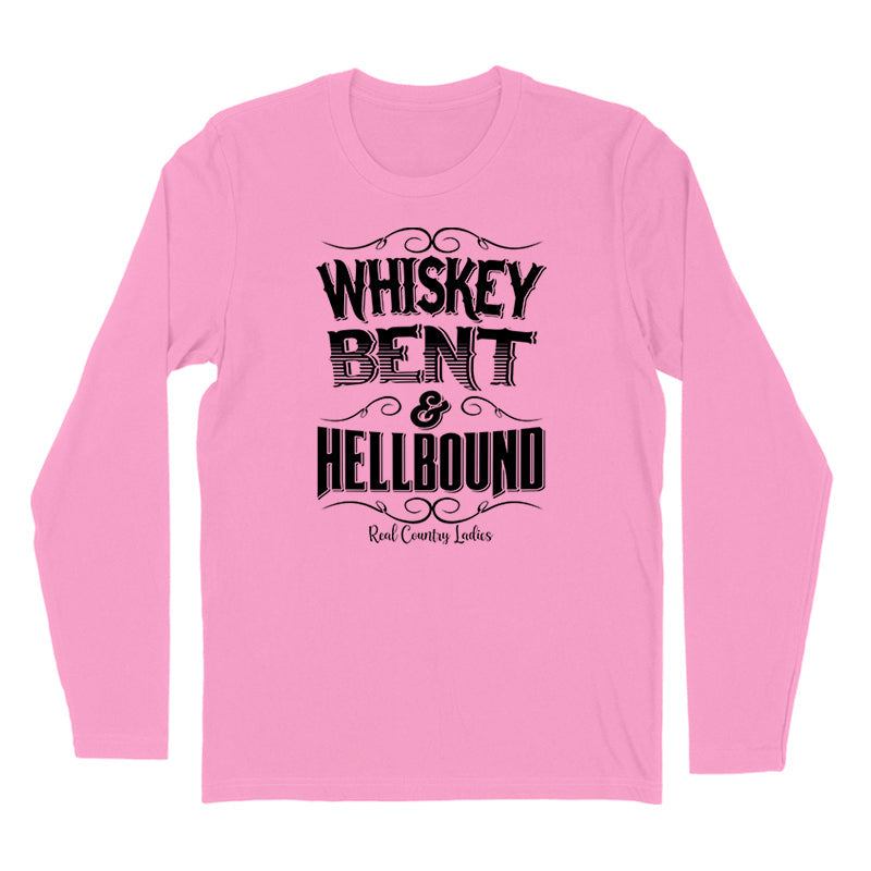 Blowout | Whiskey Bent And Hellbound Black Print Hoodies & Long Sleeves