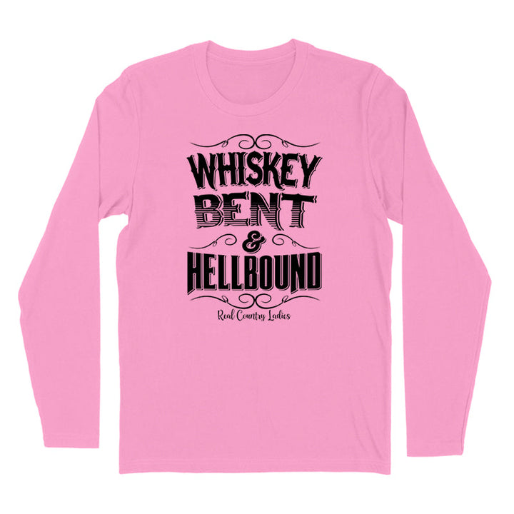 Black Friday | Whiskey Bent And Hellbound Black Print Hoodies & Long Sleeves