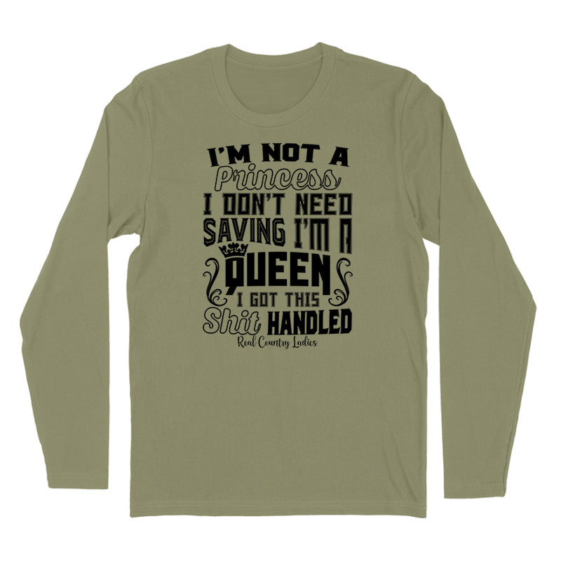 Blowout | I'm Not A Princess Black Print Hoodies & Long Sleeves