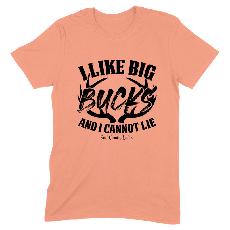 Blowout |  I Like Big Bucks Black Print Front Apparel