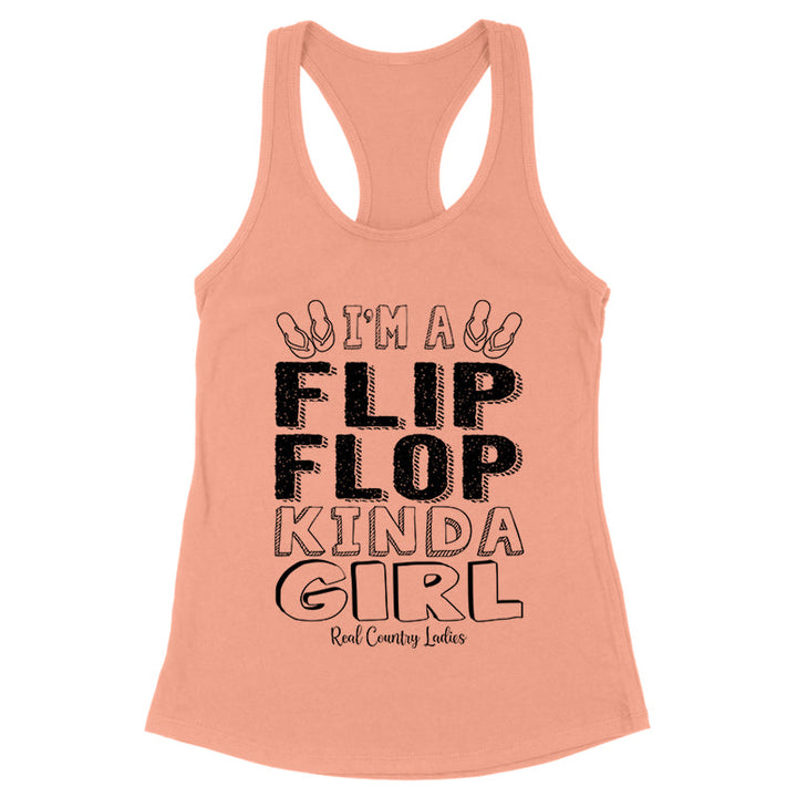 Black Friday | I'm A Flip Flop Kinda Girl Black Print Front Apparel