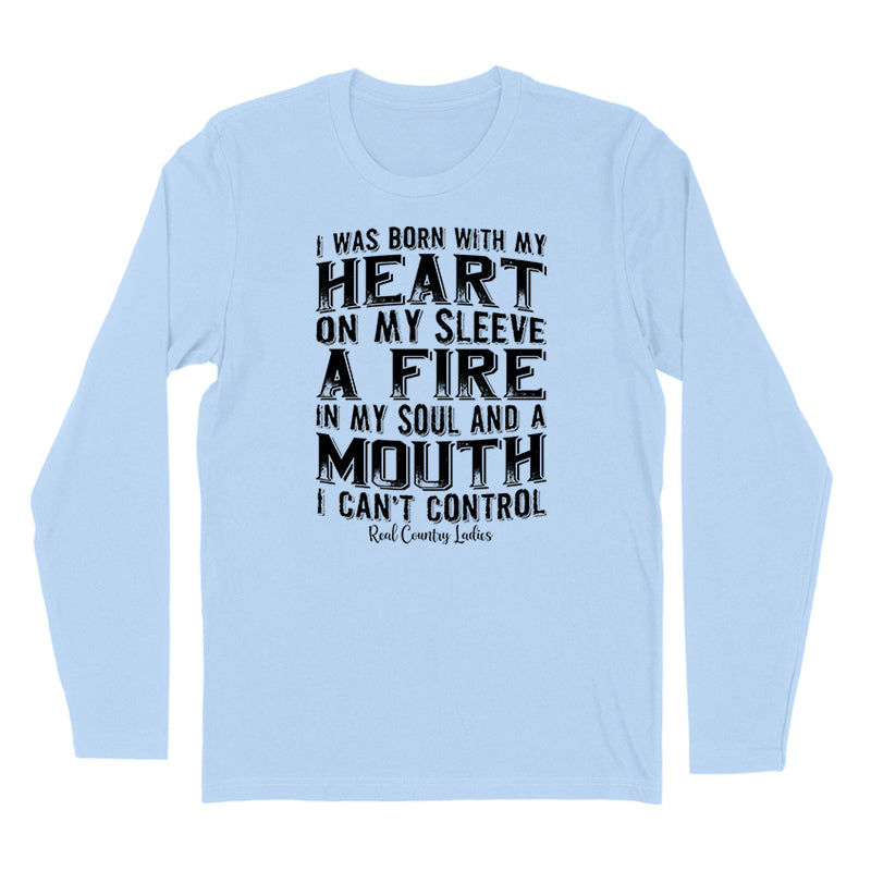 Blowout | A Mouth I Can't Control Black Print Hoodies & Long Sleeves