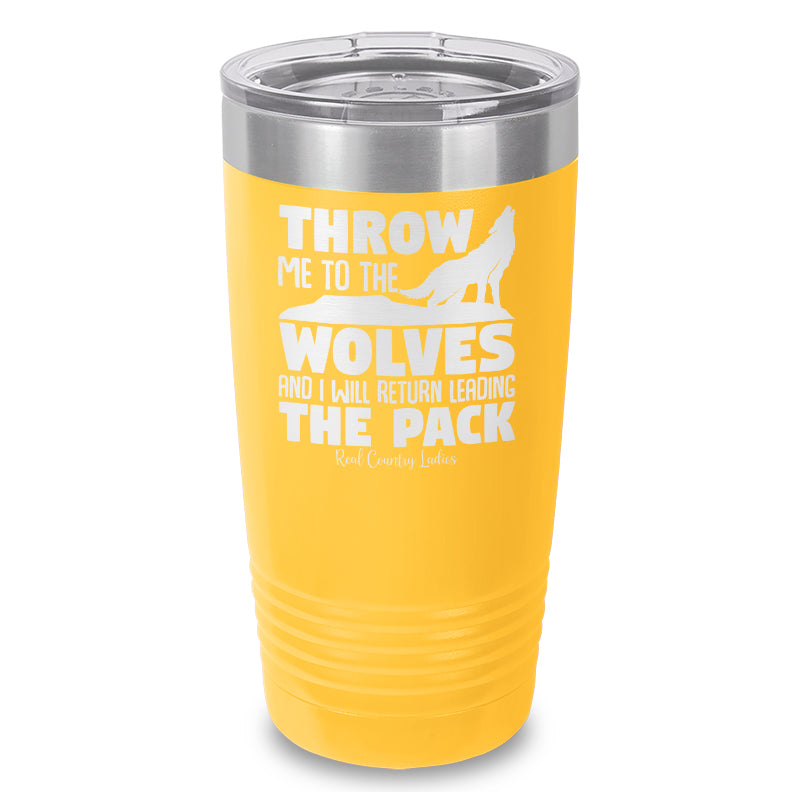 Black Friday | Throw Me To The Wolves Laser Etched Tumbler