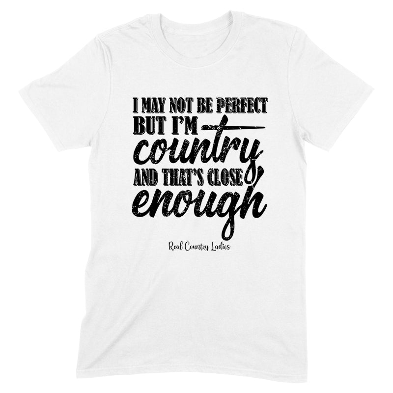 Blowout |  I May Not Be Perfect Black Print Front Apparel