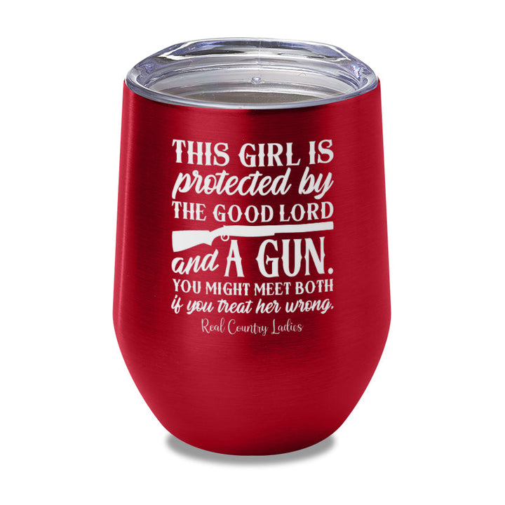 Black Friday | The Good Lord And A Gun Laser Etched Tumbler