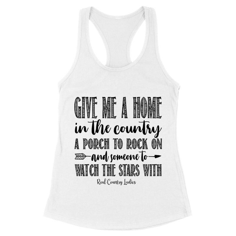 Blowout |  Give Me A Home In The Country Black Print Front Apparel