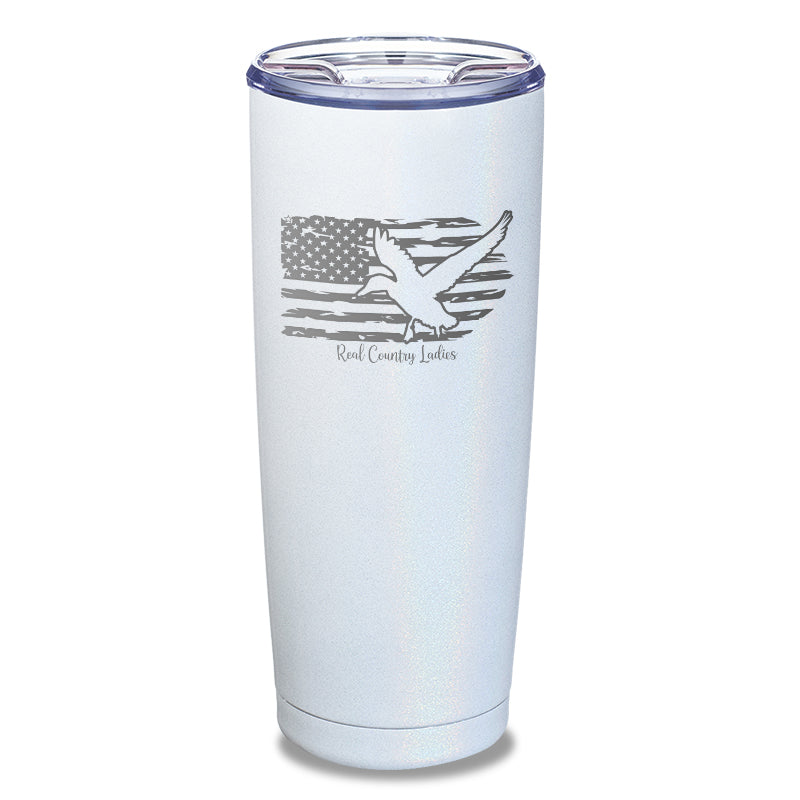 Black Friday | Duck USA Flag Laser Etched Tumbler