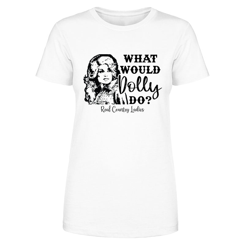 Black Friday | Dolly Face What Would Dolly Do Black Print Front Apparel