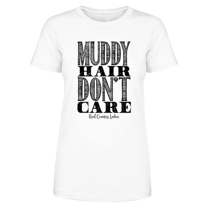 Black Friday | Muddy Hair Don't Care Black Print Front Apparel