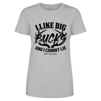 Blowout |  I Like Big Bucks Black Print Front Apparel