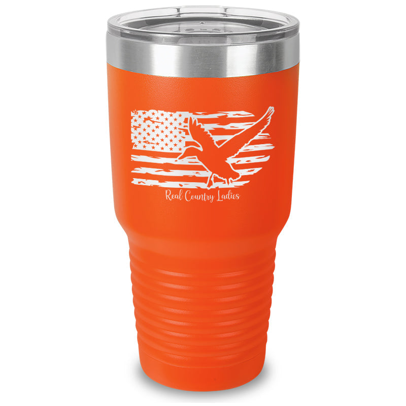 Black Friday | Duck USA Flag Laser Etched Tumbler