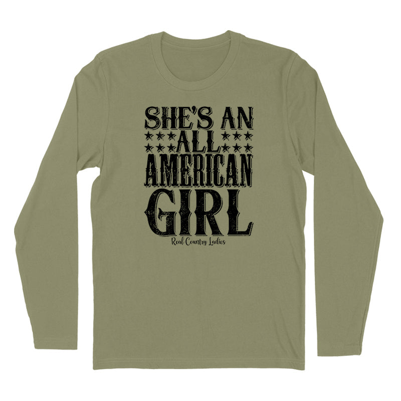 Blowout | All American Girl Black Print Hoodies & Long Sleeves