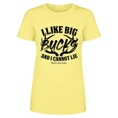 Blowout |  I Like Big Bucks Black Print Front Apparel