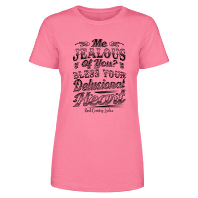 Blowout |  Me Jealous Of You Black Print Front Apparel