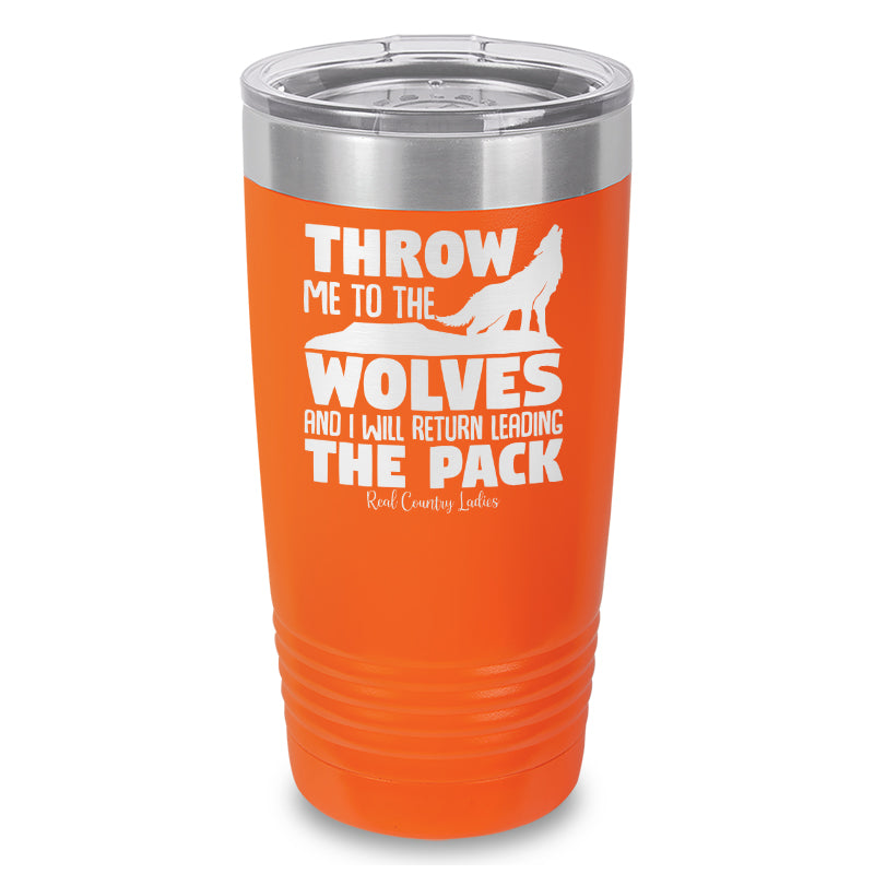 Black Friday | Throw Me To The Wolves Laser Etched Tumbler