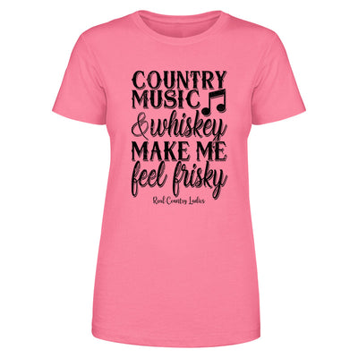 Blowout |  Country Music And Whiskey Black Print Front Apparel