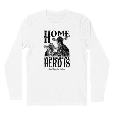 Blowout | Home Is Where My Herd Is Black Print Hoodies & Long Sleeves