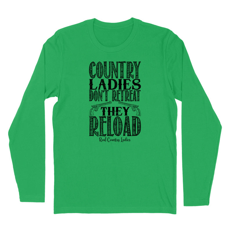 Blowout | Country Ladies Don't Retreat Black Print Hoodies & Long Sleeves