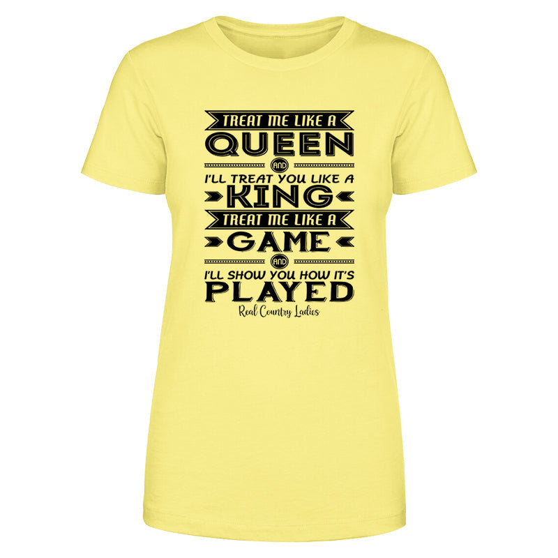 Blowout |  Like A Queen Black Print Front Apparel