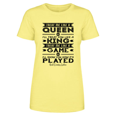 Blowout |  Like A Queen Black Print Front Apparel