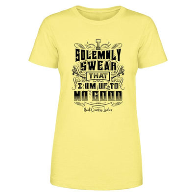 Blowout |  I Am Up To No Good Black Print Front Apparel