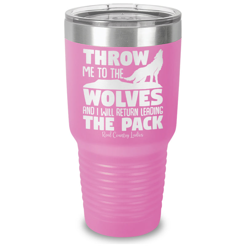 Black Friday | Throw Me To The Wolves Laser Etched Tumbler