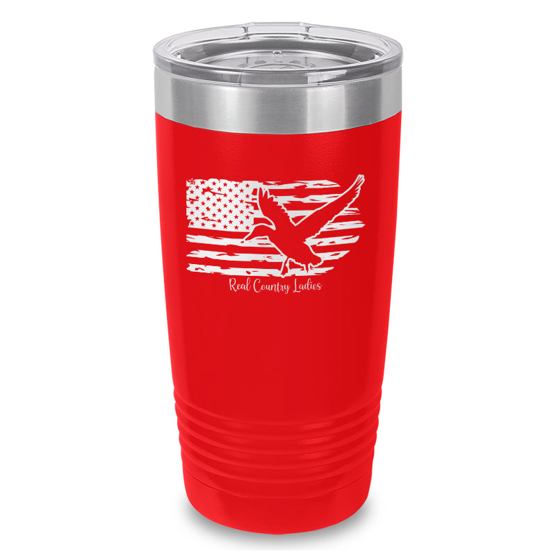 Black Friday | Duck USA Flag Laser Etched Tumbler