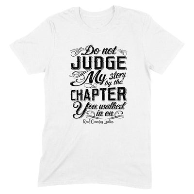 Blowout |  Do Not Judge My Story Black Print Front Apparel