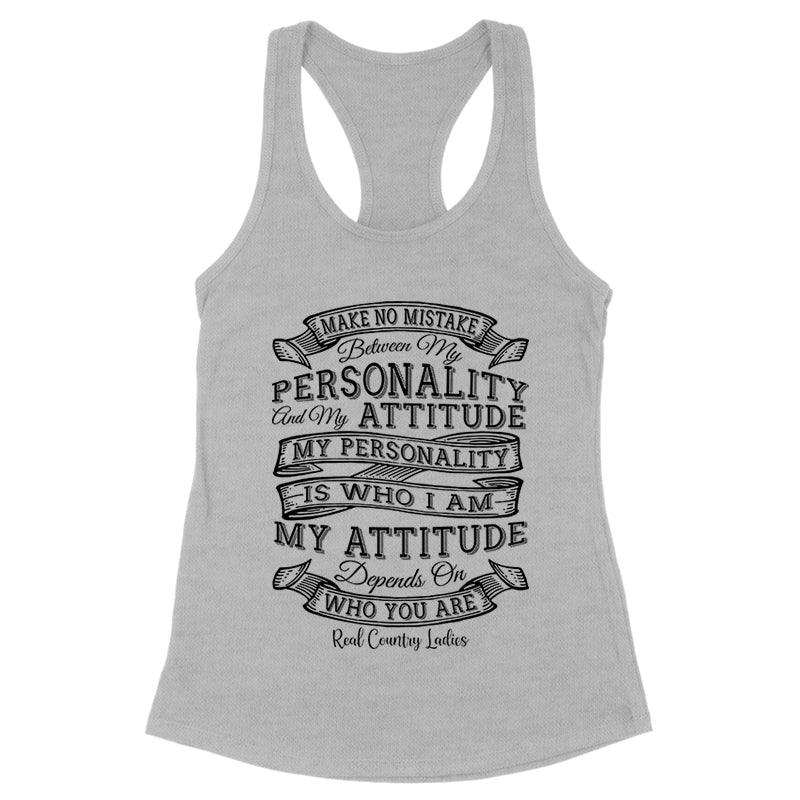 Blowout |  Personality Attitude Black Print Front Apparel