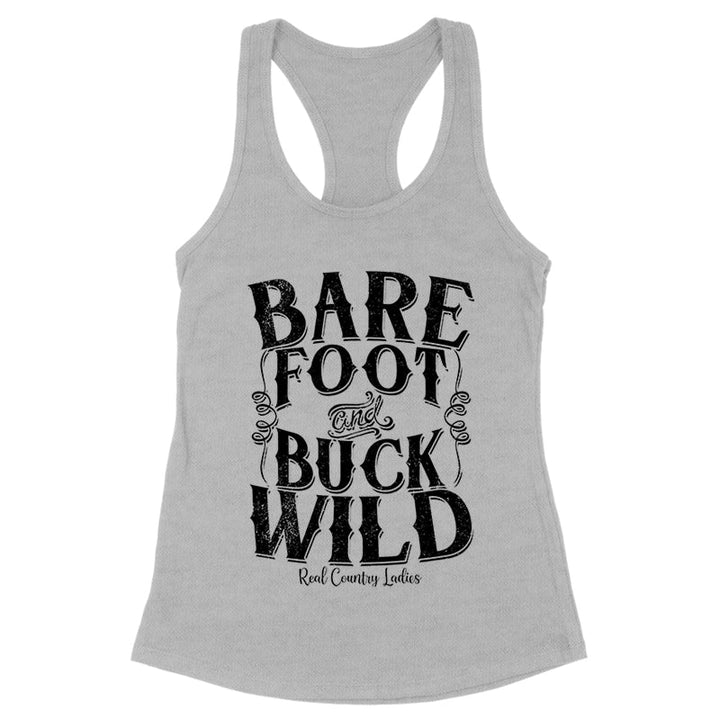 Black Friday | Bare Foot And Buck Wild Black Print Front Apparel