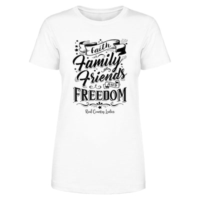 Blowout |  Faith Family Friends Black Print Front Apparel