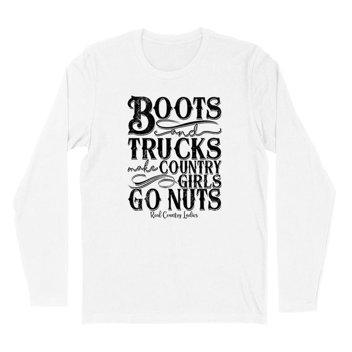 Black Friday | Boots And Trucks Black Print Hoodies & Long Sleeves