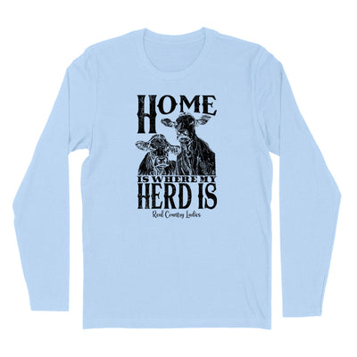 Blowout | Home Is Where My Herd Is Black Print Hoodies & Long Sleeves