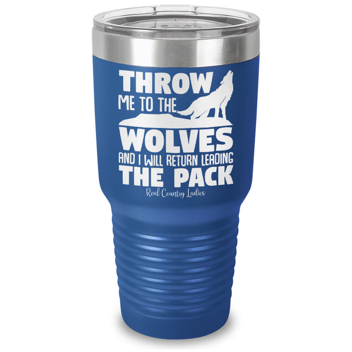 Black Friday | Throw Me To The Wolves Laser Etched Tumbler