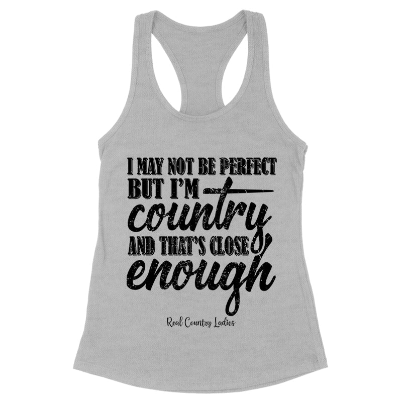 Blowout |  I May Not Be Perfect Black Print Front Apparel