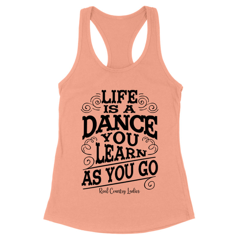 Blowout |  Life Is A Dance Black Print Front Apparel