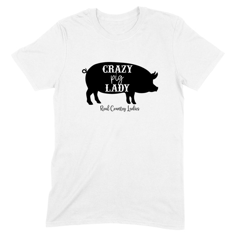 Blowout |  Crazy Pig Lady Black Print Apparel