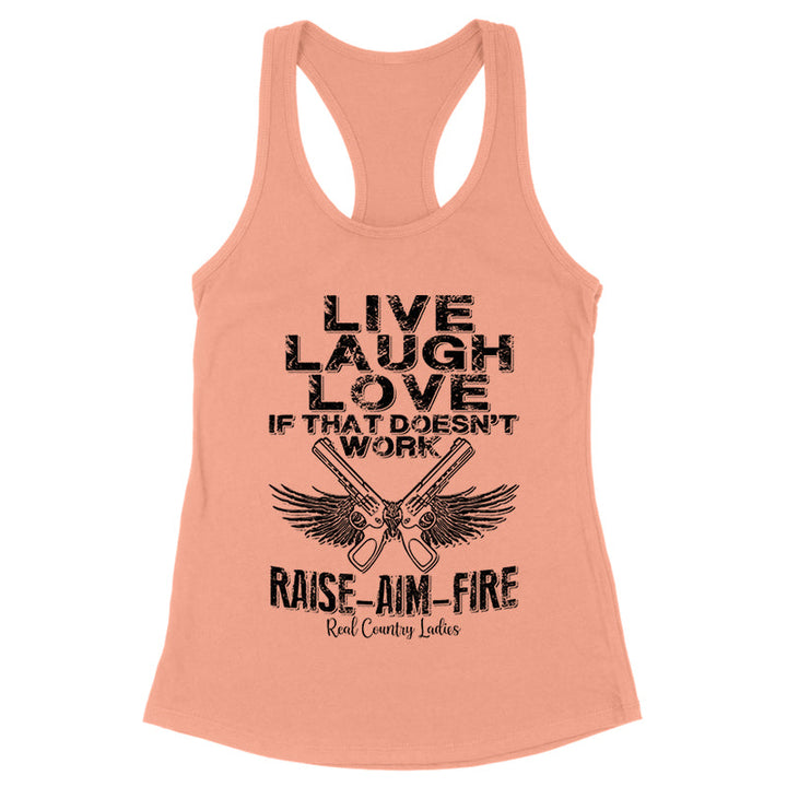 Black Friday | Raise Aim Fire Black Print Front Apparel